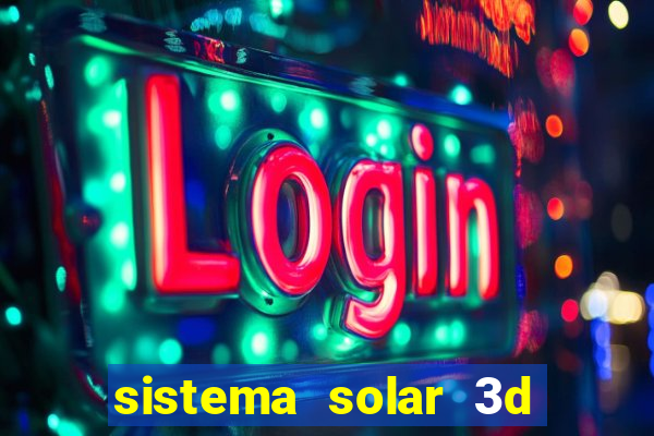 sistema solar 3d em movimento